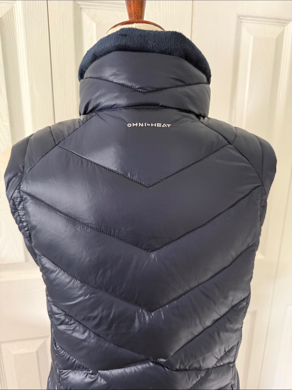 NWT Columbia Women’s Evening Shade EXS Long Vest Dark Blue Sz S - Picture 8 of 14